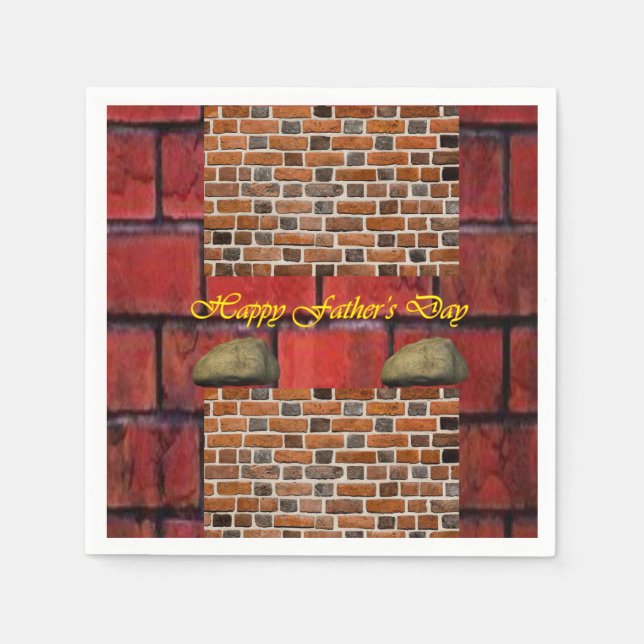 Serviette En Papier Papier fête des pères (Devant)