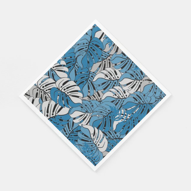 Serviette En Papier Papier Feuilles-tropiques (Coin)