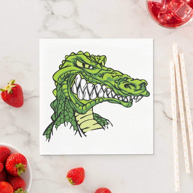Serviette En Papier Papier Fierce Gator (Créateur téléchargé)