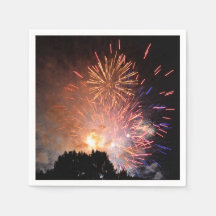Papier Fireworks Napkin
