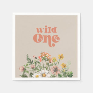 Serviette En Papier Papier fleur sauvage