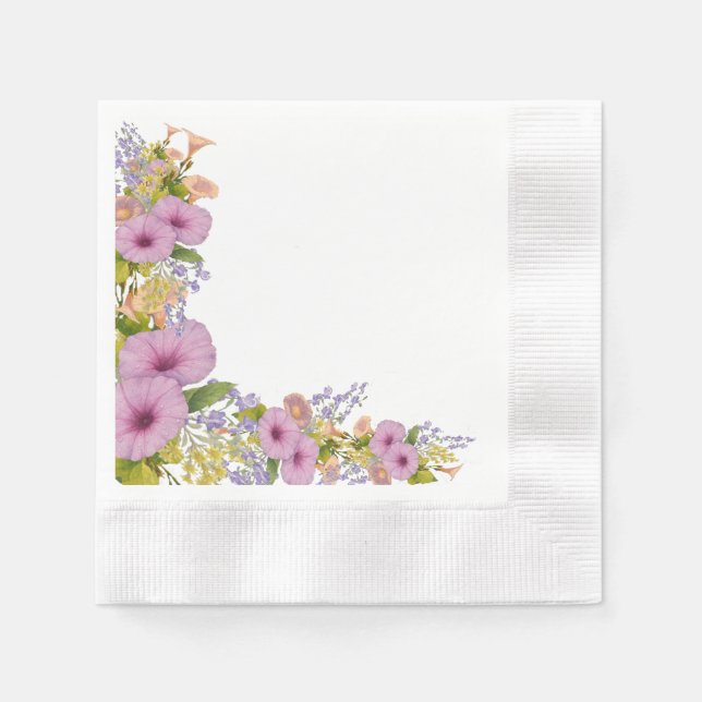 Serviette En Papier Papier Fleur sauvage de la côte du Golfe (Devant)