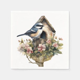 Serviette En Papier Papier floral de poulet Napkin