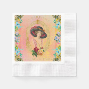 Serviette En Papier Papier français vintage