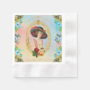 Serviette En Papier Papier français vintage