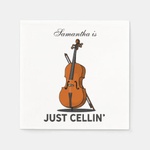 Serviette En Papier Papier Gag Violoncelliste