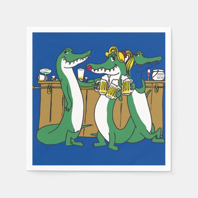 Serviette En Papier Papier Gator Napkin (Devant)