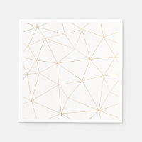 Papier géométrique doré moderne