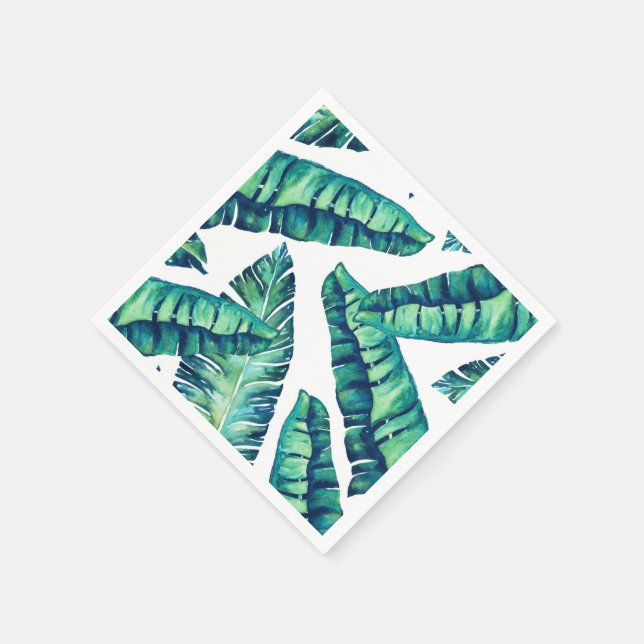 Serviette En Papier Papier glamé tropical (Coin)