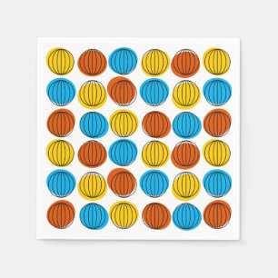Serviette En Papier Papier Globe Multi