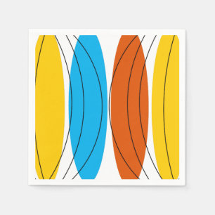 Serviette En Papier Papier Globe Stripe