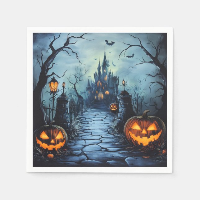 Serviette En Papier Papier Halloween  (Devant)