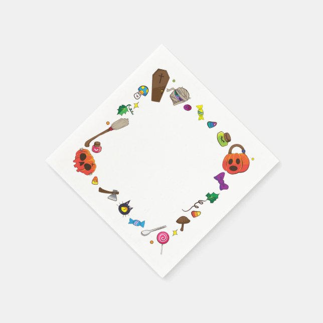 Serviette En Papier Papier Halloween (Coin)