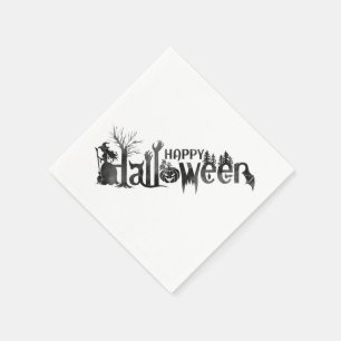Serviette En Papier Papier Halloween déplaisant