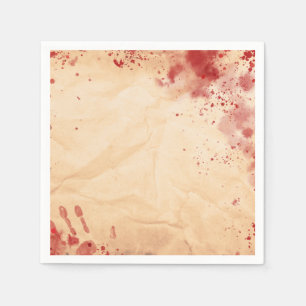 Serviette En Papier Papier Halloween gothique de fête de vintage sangl