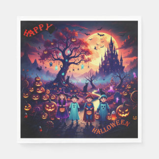 Serviette En Papier Papier Halloween Napkin