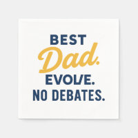Papier humoristique "MEILLEUR PAPA JAMAIS" Napkin/