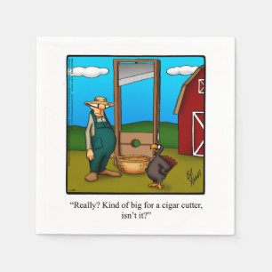 Serviette En Papier Papier Humour Thanksgiving