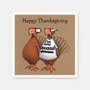 Serviette En Papier Papier Humour Thanksgiving
