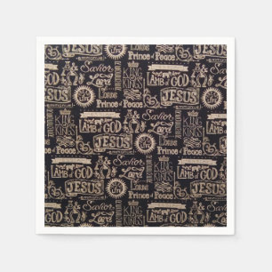 Serviette En Papier Papier "Jésus est le roi des rois"