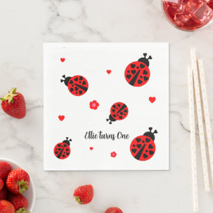 Serviette En Papier Papier Ladybug Cute Napkin