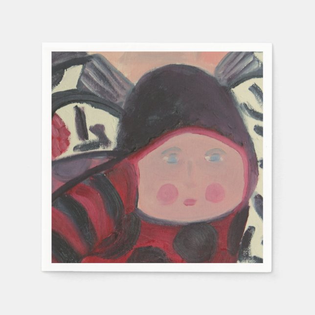 SERVIETTE EN PAPIER PAPIER LADYBUG NAPKINS (Devant)