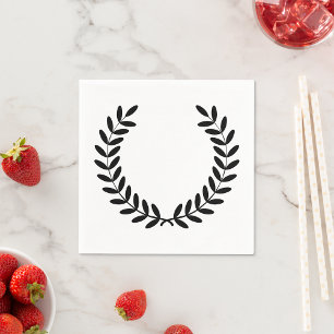 Serviette En Papier Papier Laurel Wreath