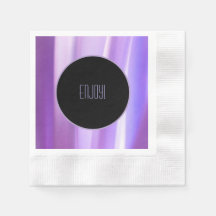 Papier lavande Pétales Brossé Napkin | Flo élégant