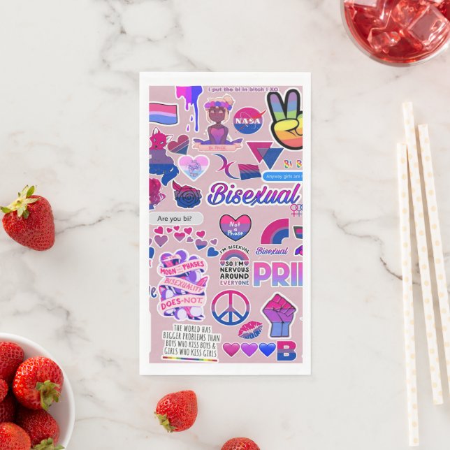 Serviette En Papier Papier LGBTQ (En situation)