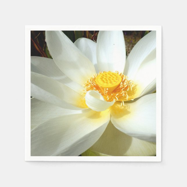 Serviette En Papier Papier Lily d'eau (Devant)