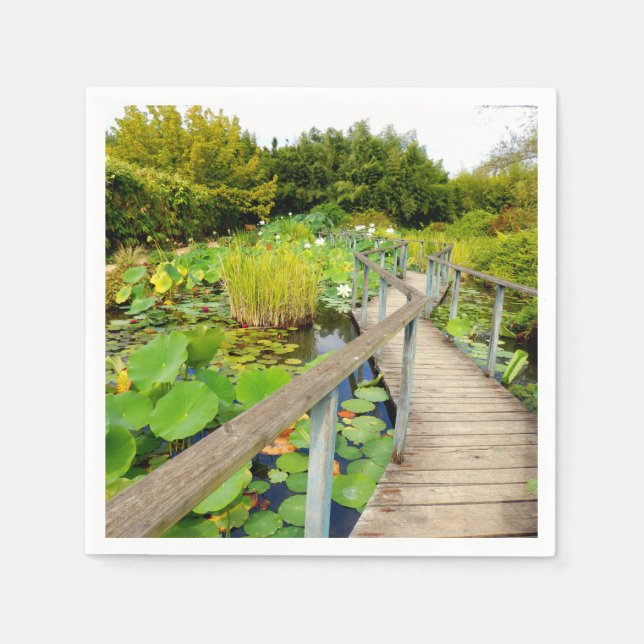 Serviette En Papier Papier Lily Pond (Devant)