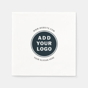 Serviette En Papier Papier logo promotionnel simple minimaliste