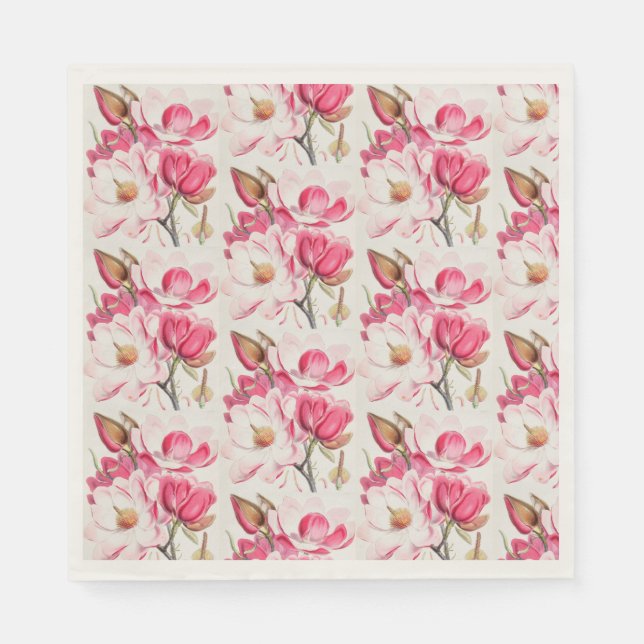Serviette En Papier Papier Magnolia Napkin (Devant)