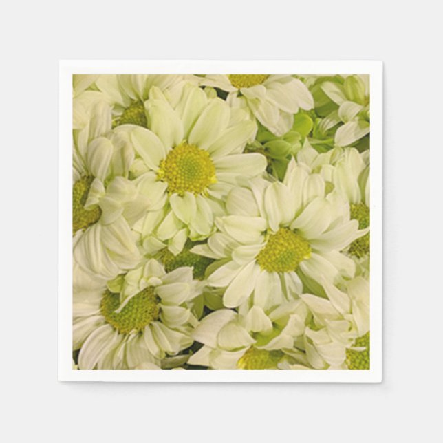Serviette En Papier Papier marguerite Napkin (Devant)
