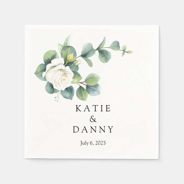 Serviette En Papier Papier mariage (Devant)