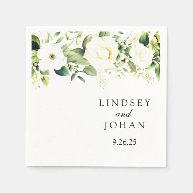Serviette En Papier Papier mariage (Devant)