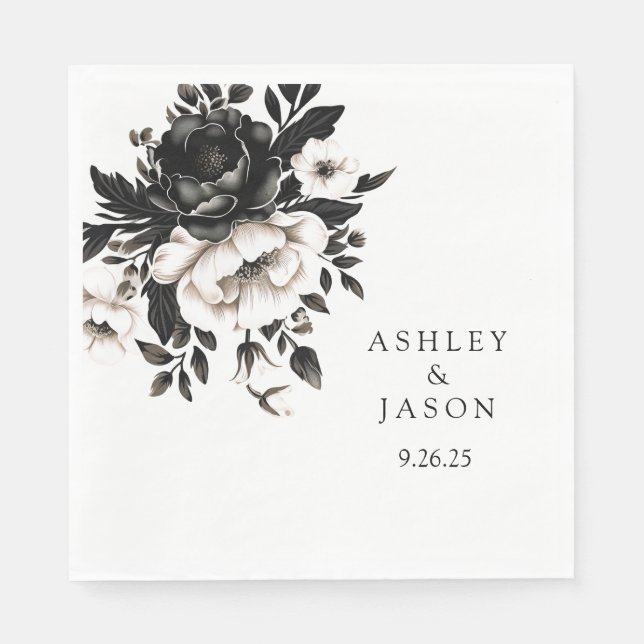 Serviette En Papier Papier mariage (Devant)