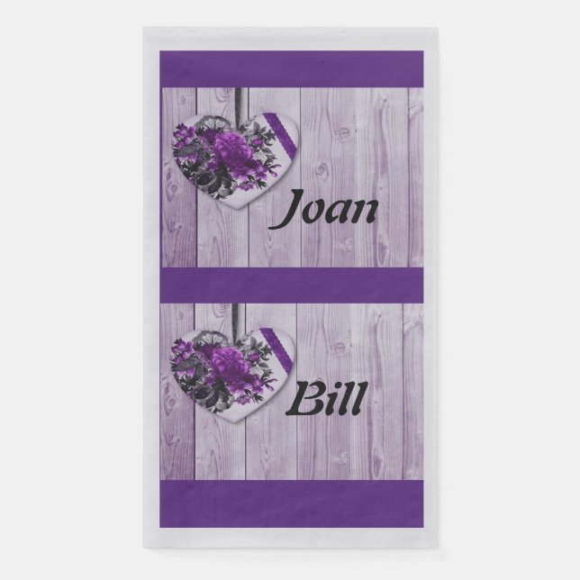 Serviette En Papier Papier mariage (Devant)