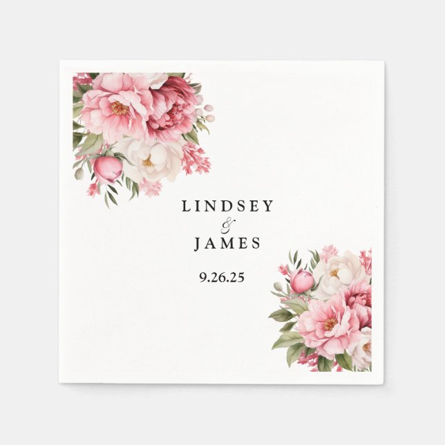 Serviette En Papier Papier mariage (Devant)