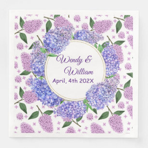 Serviette En Papier Papier Mariage Lavender Lilacs Napkin