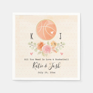 Serviette En Papier Papier Mariage Love and Basketball