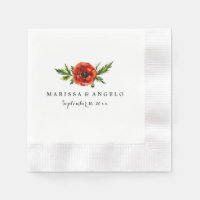 Papier Mariage Red Poppy
