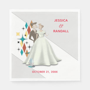 Serviette En Papier Papier Mariage rétro