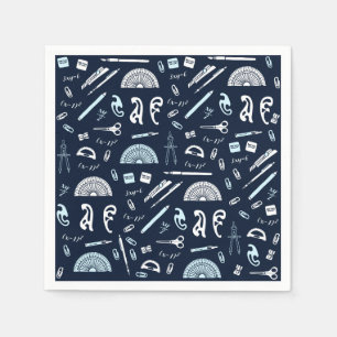 Serviette En Papier Papier mathématique Napkins