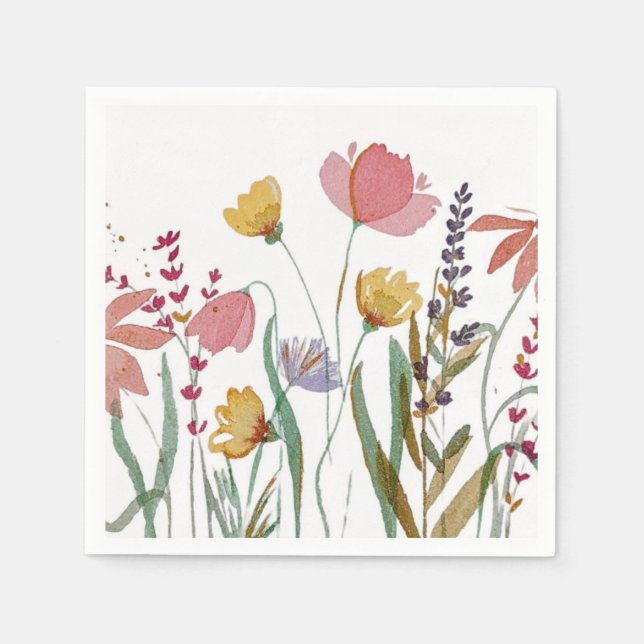Serviette En Papier Papier meadow fleur sauvage (Devant)
