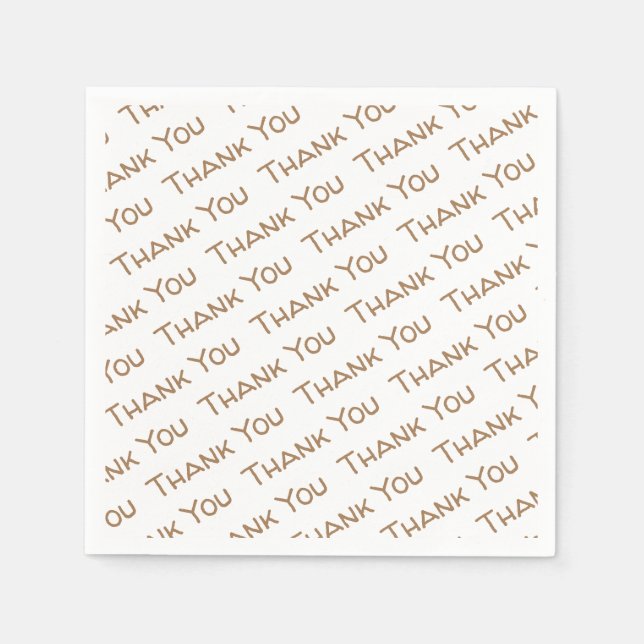 Serviette En Papier Papier Merci (Devant)