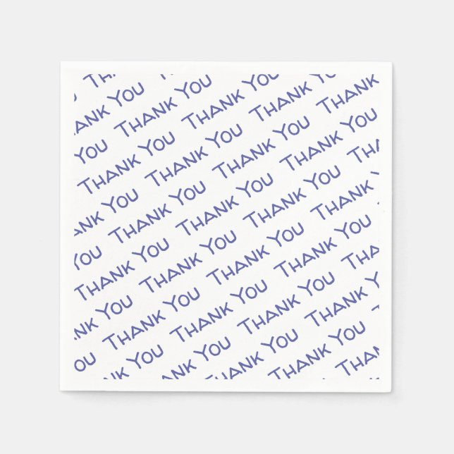 Serviette En Papier Papier Merci (Devant)