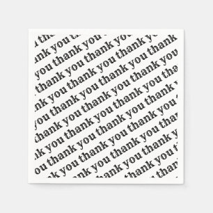 Serviette En Papier Papier Merci