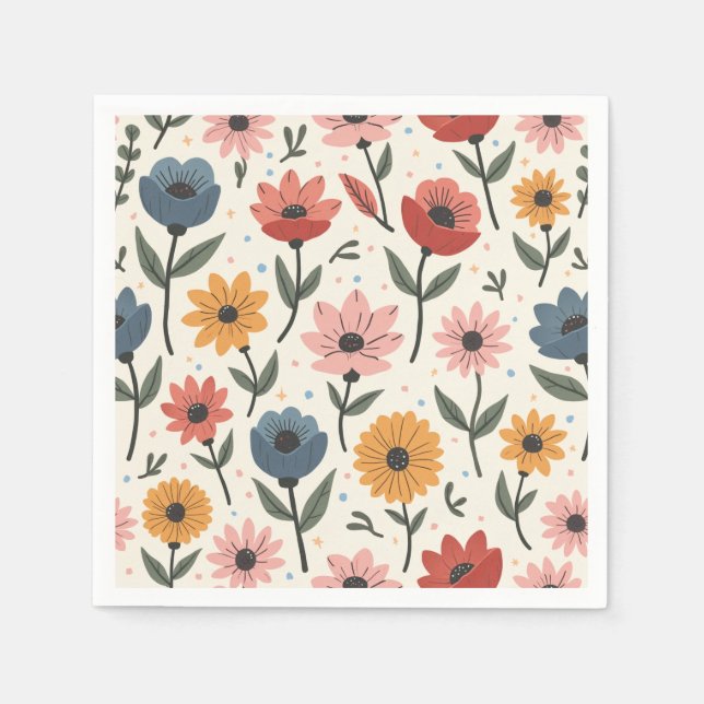 Serviette En Papier Papier mignon Napkin (Devant)