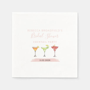 Serviette En Papier Papier Minimaliste pour Cocktail de Fête de Mariag